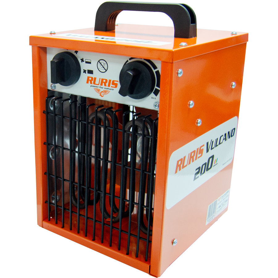 Aeroterma electrica Ruris Vulcano 200 2000W Portocaliu