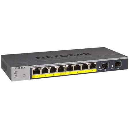 Switch GS108PP-100EUS 8-PT PoE+ Gigabit Metal Budget PoE 123W