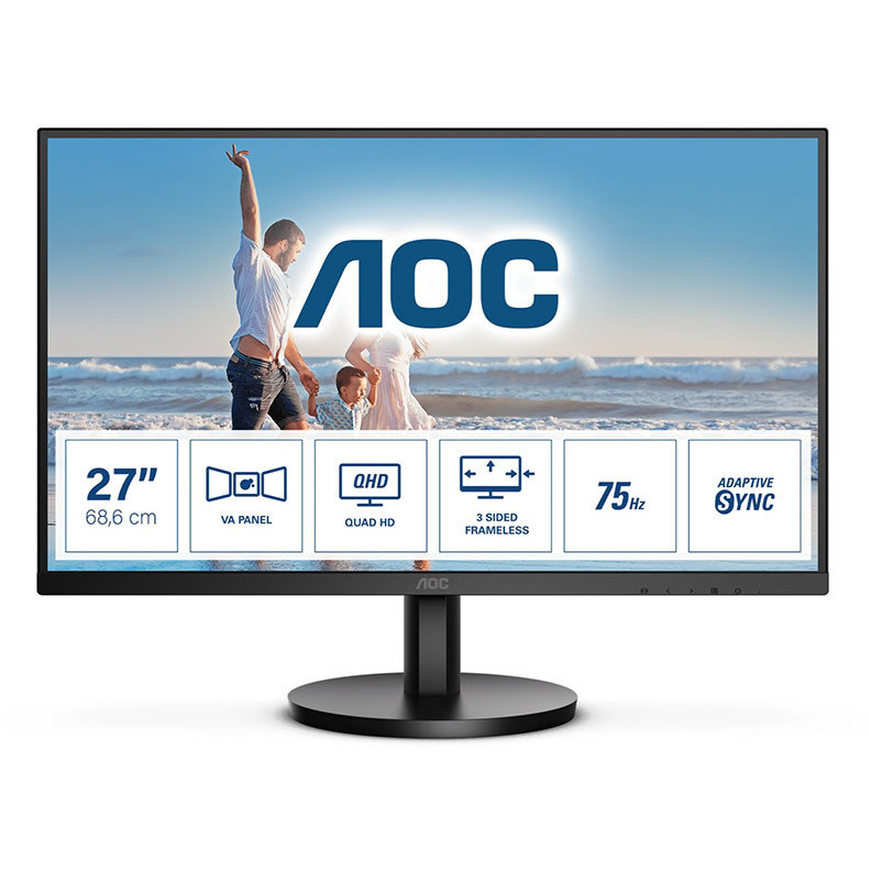 Monitor LED Q27B3MA 27 inch QHD VA 4ms Black