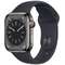 Smartwatch Apple Watch S8 Cellular 45mm Graphite Stainless Steel Case Midnight Sport Band Regular