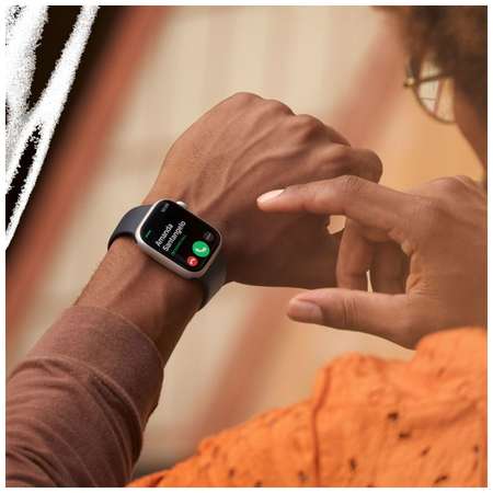Smartwatch Apple Watch S8 Cellular 45mm Graphite Stainless Steel Case Midnight Sport Band Regular