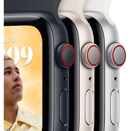 Smartwatch Apple Watch SE2 Cellular 40mm Midnight Aluminium Case pentru Midnight Sport Band Regular