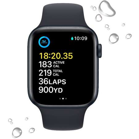 Smartwatch Apple Watch SE2 GPS 44mm Midnight Aluminium Case Midnight Sport Band Regular