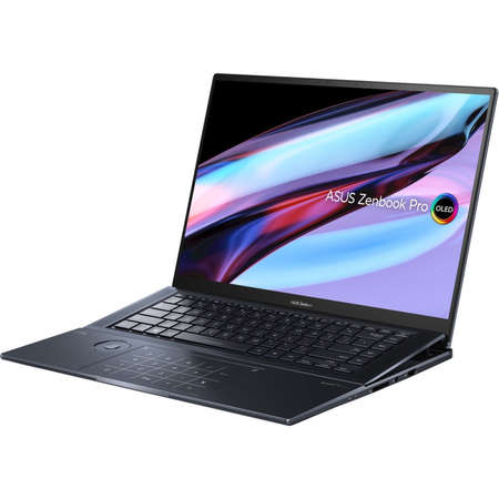 Laptop ASUS Zenbook Pro 16X OLED UX7602ZM-ME149X 16 inch 4K Touch Intel Core i7-12700H 32GB DDR5 1TB SSD nVidia GeForce RTX 3060 6GB Windows 11 Pro Tech Black