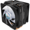 Cooler CPU Cooler Master Hyper 212 LED Turbo Ventilatoare Dual SickleFlow ARGB 120mm 62CFM Negru
