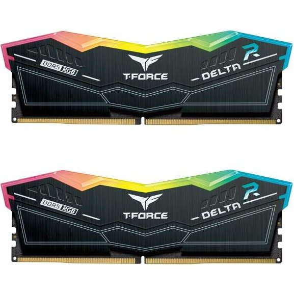 Memorie T-Force Delta RGB Black 32GB (2x16GB) DDR5 5600MHz Dual Channel Kit