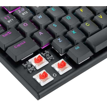 Tastatura gaming mecanica Redragon Horus RGB Bluetooth Red Switch