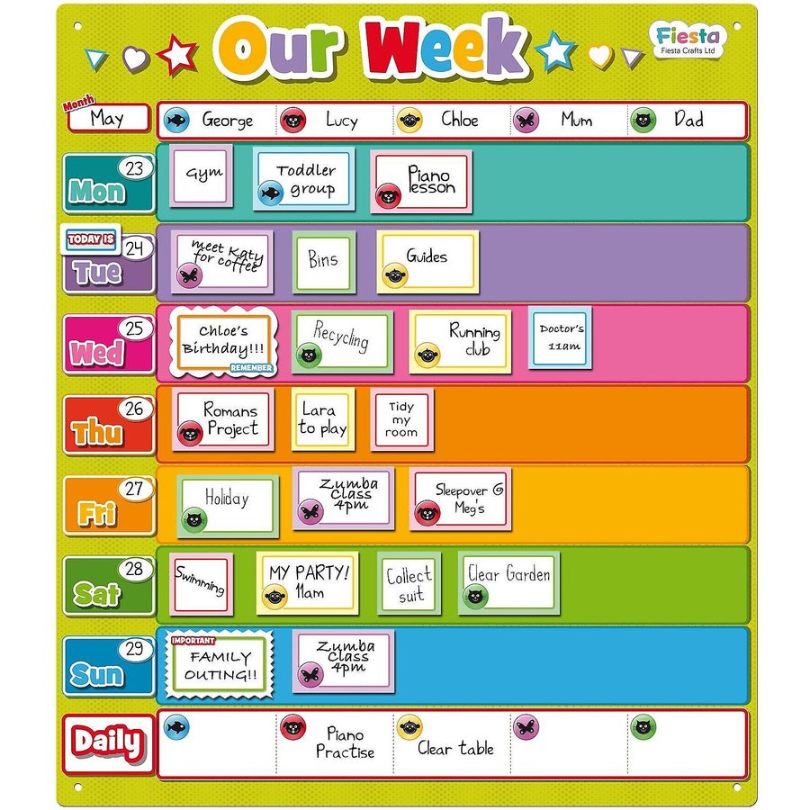 Jucarie Educativa Planner saptamanal magnetic