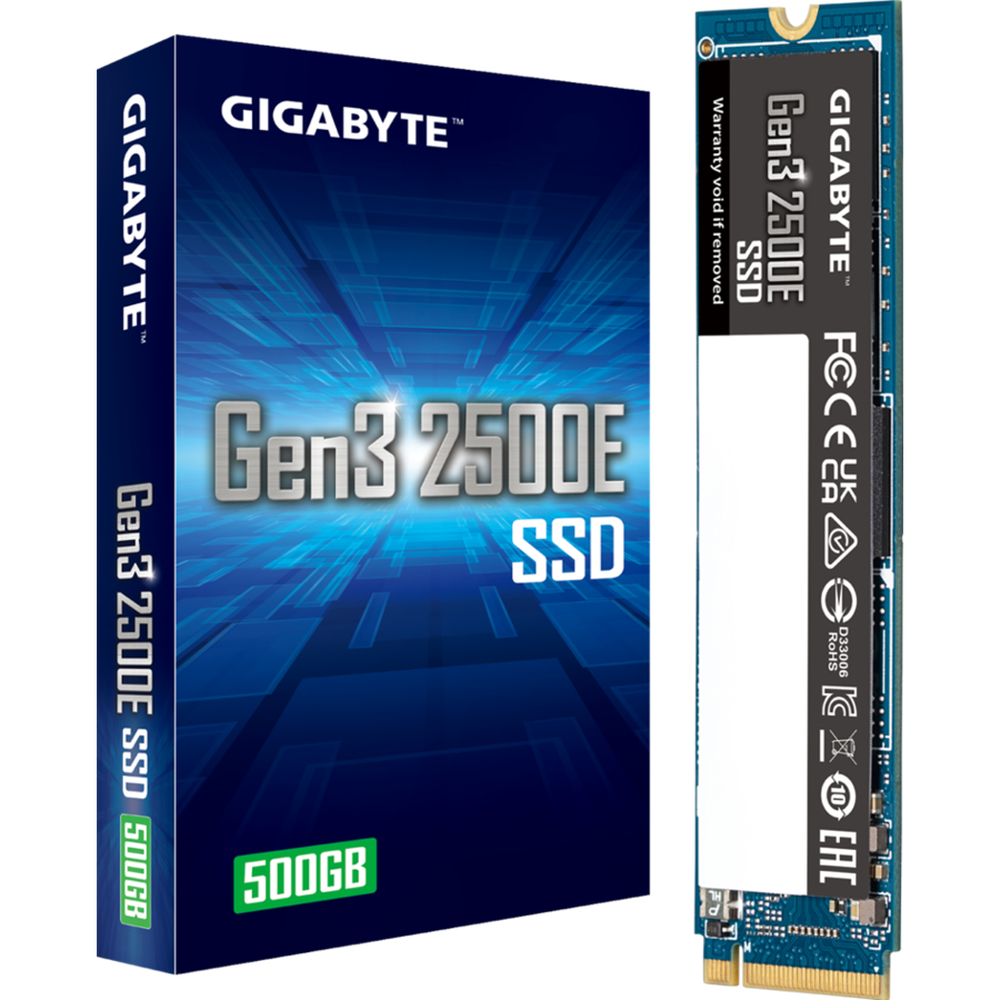 SSD Gen3 2500E M.2 2280 PCIe 3.0x4 NVMe1.3 500GB