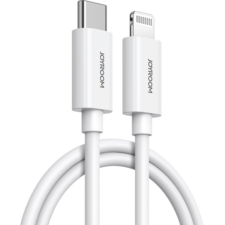 Cablu de date S-M430, USB Type-C/Lightning, PD 27W, 1.2m, Alb