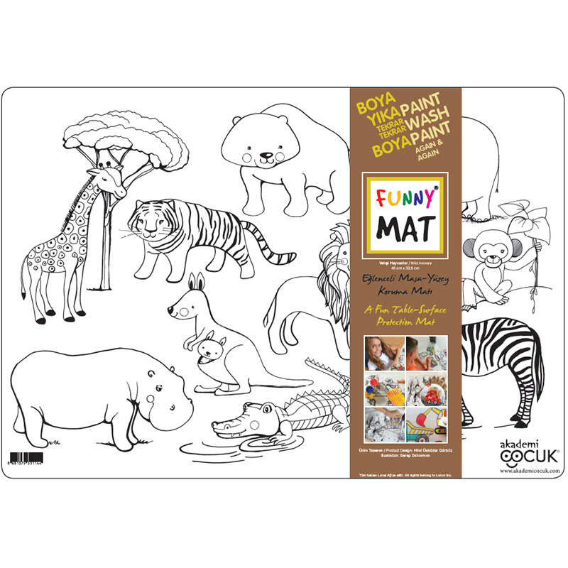 Plansa pentru Colorat Animale salbatice