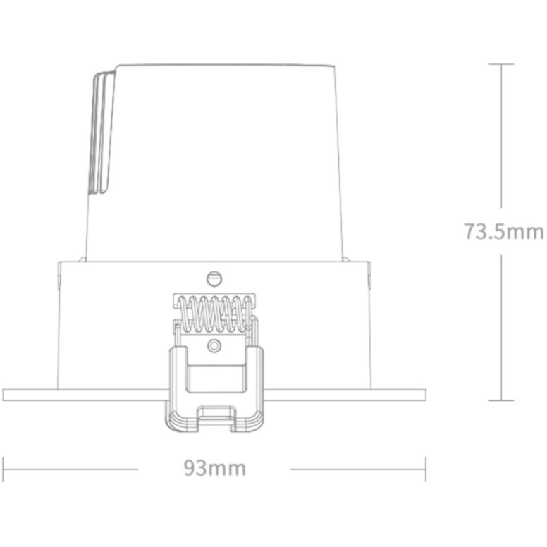 Yeelight Mesh Spotlight M2, Dimabil, 350 lm, 2700-6500K, 5W, Control vocal, WiFi, Alb — imaginea 3