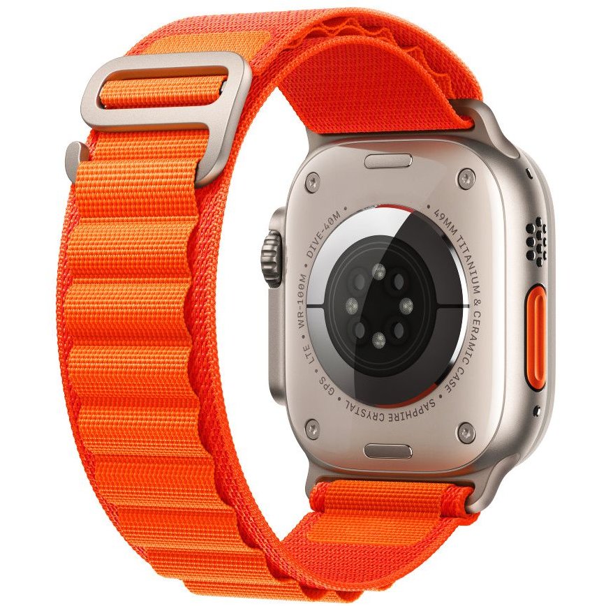 Curea Smartwatch compatibila cu Apple Watch 4/5/6/7/8/SE/Ultra 42/44/45/49mm Orange