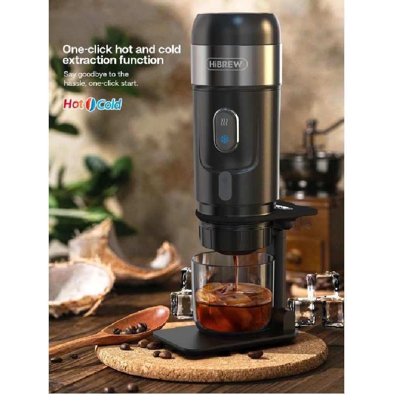 Espressor Cafea HiBREW H4A-Premium 3 In 1 15 Bar 80W 60Ml Negru — imaginea 4