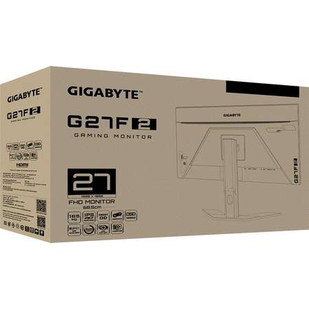 Monitor LED Gaming Gigabyte G27F 2 27  inch FHD FHD IPS 1ms 165Hz Black