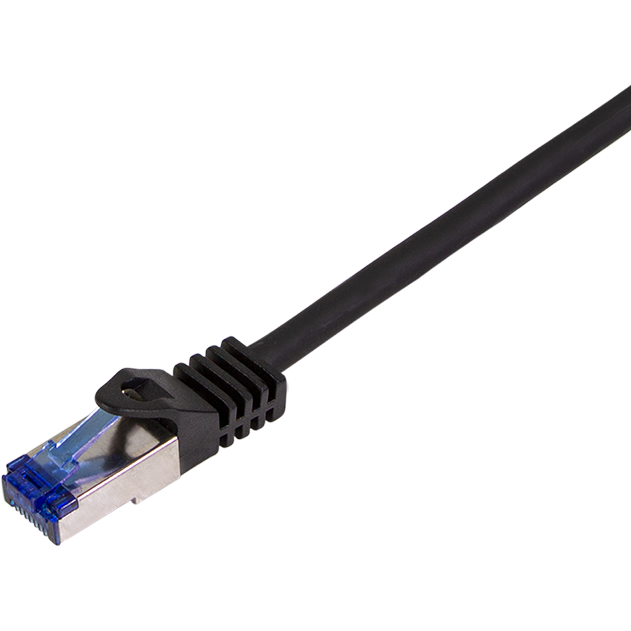 Patchcord S/FTP Cat 6A 1m Black