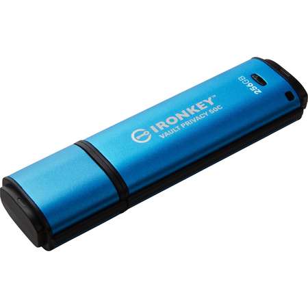 Memorie USB Kingston IronKey Vault Privacy 50C 256GB USB-C Blue