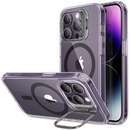 Husa ESR Classic Kickstand Halolock MagSafe compatibila cu iPhone 14 Pro Clear/Purple
