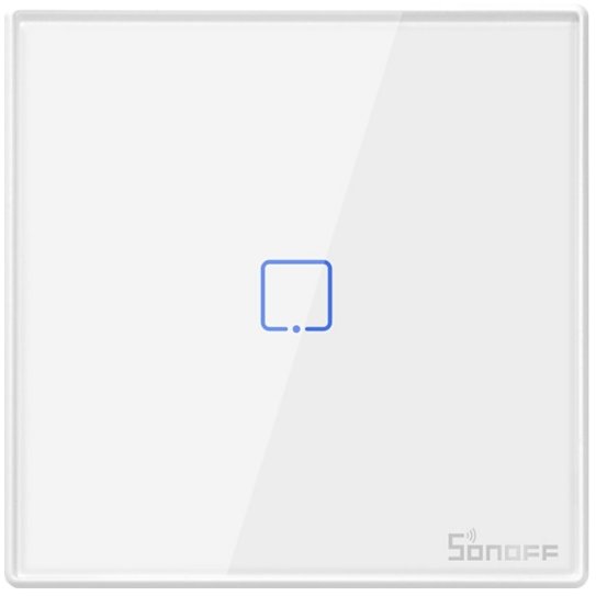 Interupator Smart WiFi Sonoff cu 1 Canal 433MHz Semnal RF Alb