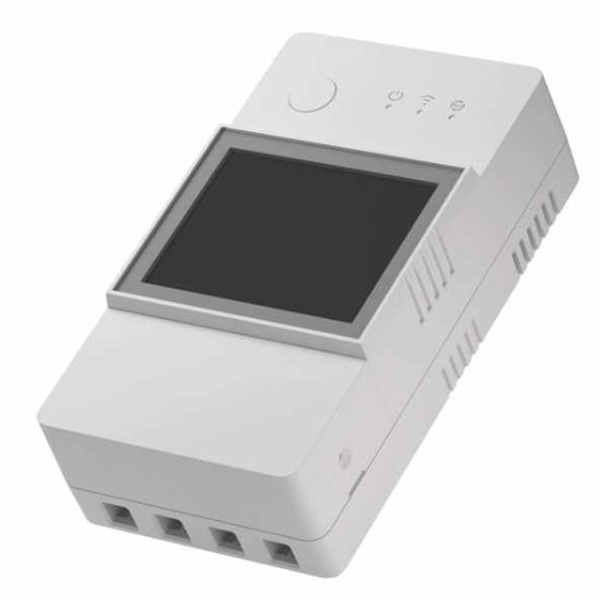 Întrerupător Sonoff TH Elite cu display, Releu 20A Wifi cu funcție de măsurare a temperaturii și umidității THR320D, Alb — imaginea 4