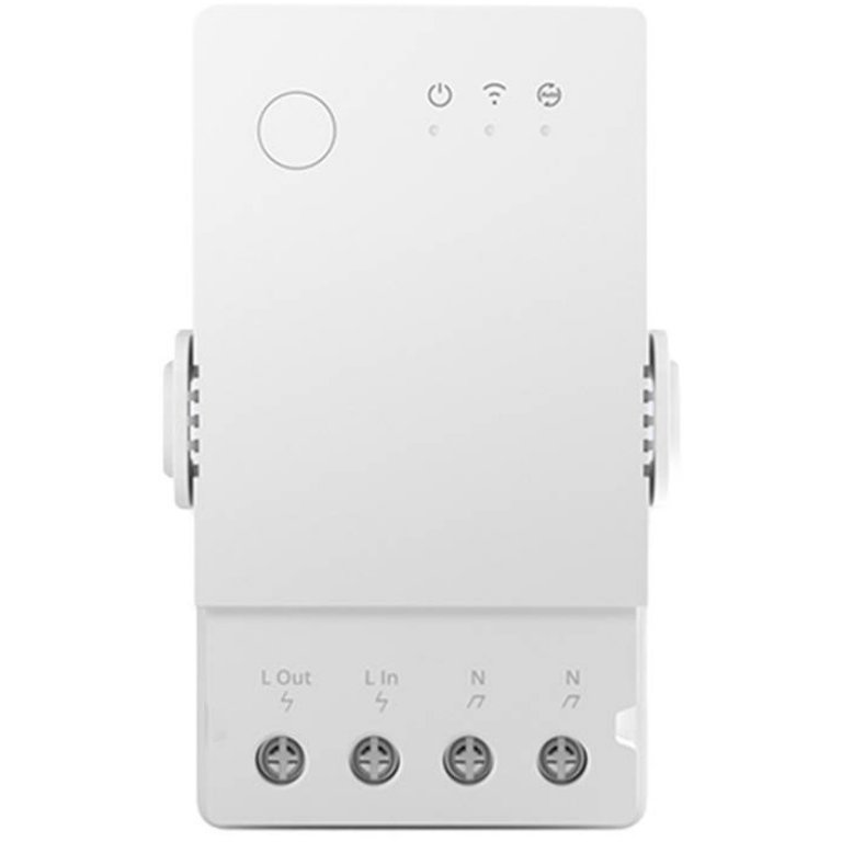 Întrerupător Sonoff TH Origin, Releu 16A Wifi cu funcție de măsurare a temperaturii și umidității THR316, Alb