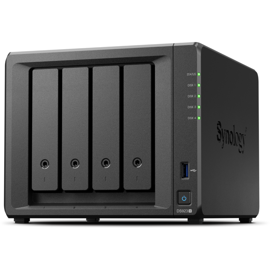 Network Attached Storage DS923+ DiskStation Procesor AMD RyzenTM R1600 2.6GHz 4-bay 4GB DDR4 Negru