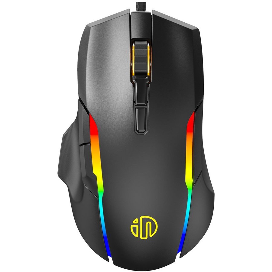 Mouse PG7 cu fir, RGB, 10000 DPI, 7 Butoane, Lungime cablu 1.8m, Negru