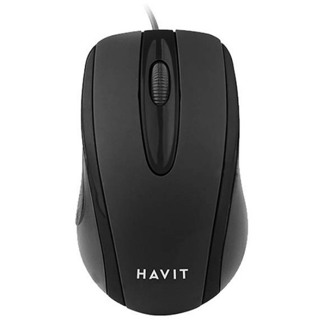 Mouse MS753, cu fir, USB, 1000 DPI, 3 Butoane, Negru