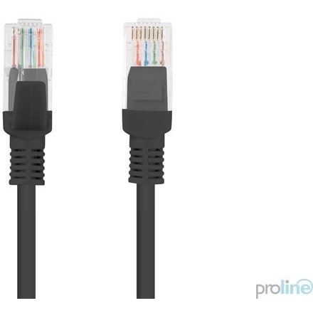 Patchcord U/UTP Cat6 3m Black