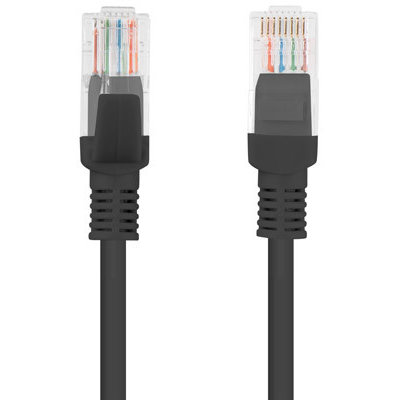 Patchcord UTP Cat 5E 20m Black