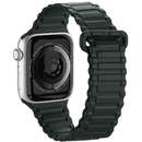 Magnetic Silicone Armor compatibila cu Apple Watch 4/5/6/7/8/SE/Ultra 42/44/45/49mm Verde