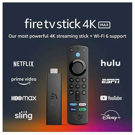 Media player Amazon Fire TV Stick 4K MAX Wi-Fi 6 Negru ITGalaxy.ro