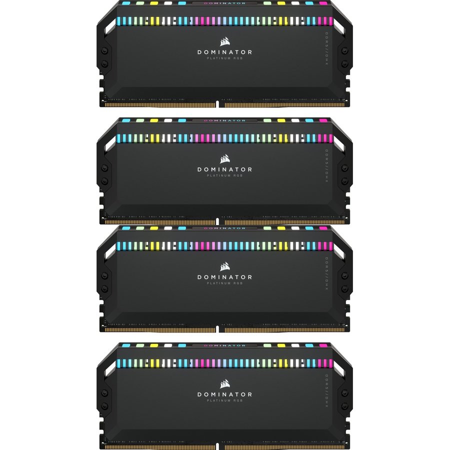 Memorie Dominator Platinum RGB Black 64GB (4x16GB) DDR5 6400MHz CL32 Quad Channel Kit