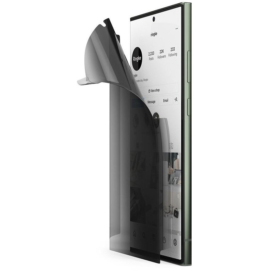 Folie protectie Dual Easy compatibila cu Samsung Galaxy S23 Ultra Privacy
