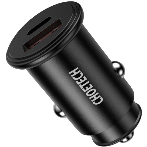 Incarcator TC006 cu porturi USB si USB-C 30W 5A incarcare rapida QC3.0, Negru