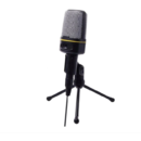 Microfon Universal Procart Aux Trepied Jack 3.5cm Compatibil Smartphone Negru