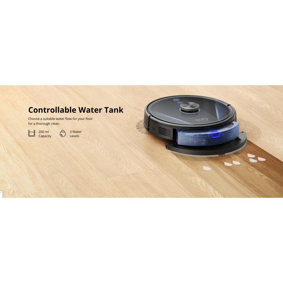 Aspirator robot by Anker RoboVac LR30 Hybrid Vacuum-Mop 2-in-1 iPath Laser Navigation Wi-Fi 3000Pa N