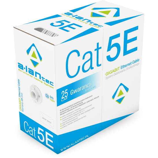 Cablu Retea U/UTP Cat 5E 305m Grey