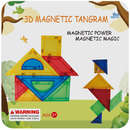 Joc de Constructie Magnetic Tangram 7 piese