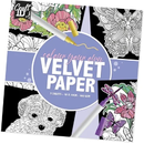 5 Planse de Colorat Catifelate Velvet Paper 18x18cm Mov