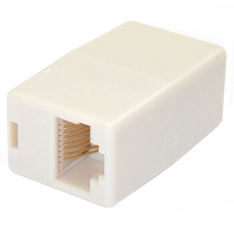 Adaptor Retea Cat5e RJ45 Modular Inline Coupler Alb