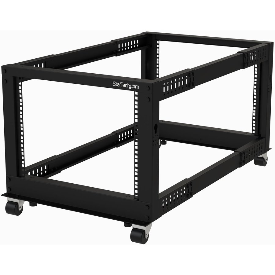 Rack Server Mobil 19inch 8U Open Frame Adancime Ajustabila 22-40inch Negru