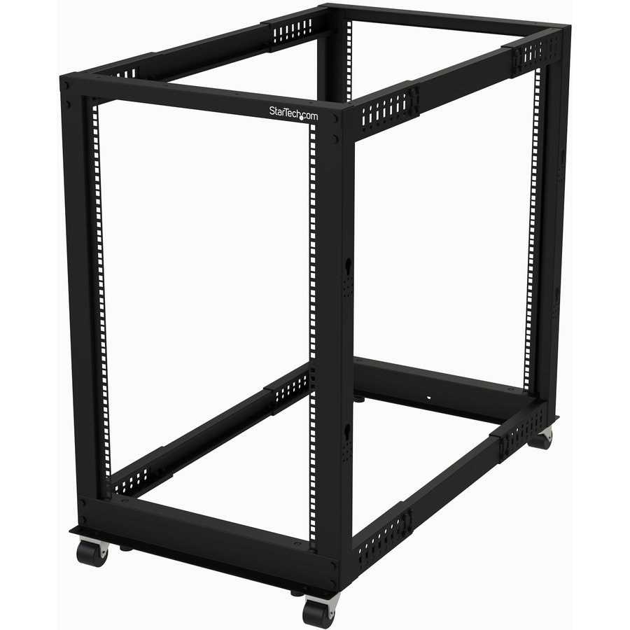 Rack Server Mobil 19inch 18U Open Frame Adancime Ajustabila 22-40inch Negru