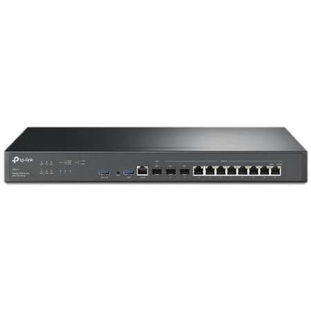 Router TP-Link Omada VPN Porturi 10G Multi-WAN 10/100/1000Mbps Negru
