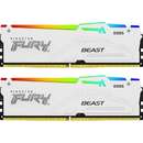 FURY Beast RGB White 64GB (2x32GB) DDR5 6000MHz CL36 Dual Channel Kit