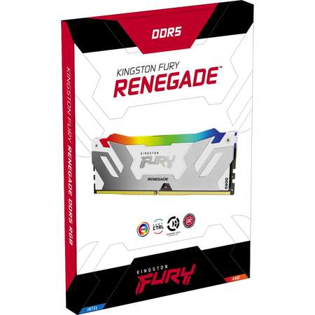 Memorie Kingston FURY Renegade RGB White 32GB DDR5 6000MHZ CL32