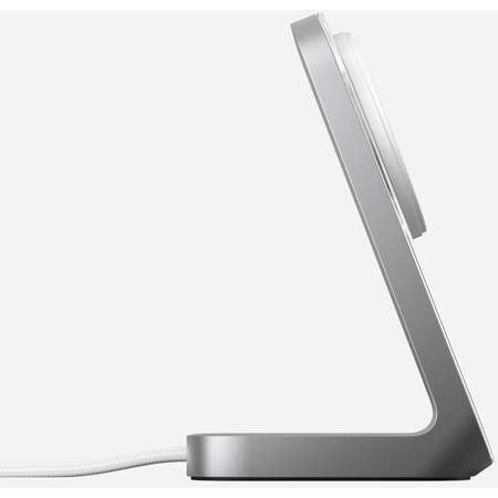 Incarcator NOMAD Stand One, Compatibil MagSafe, 15W, Silver