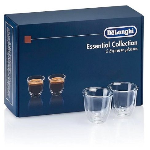 Set 6 Pahare Espresso  Essential Collection 6X60Ml Sticla Termorezistenta Transparente Perete Dublu