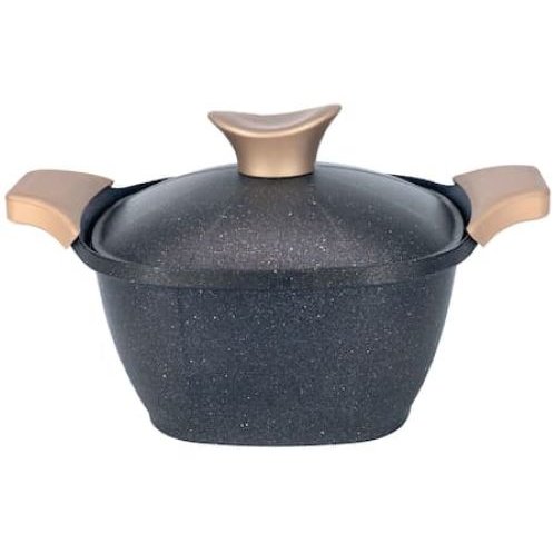Oală Pătrată cu Capac NeoKlein SCS20 Black