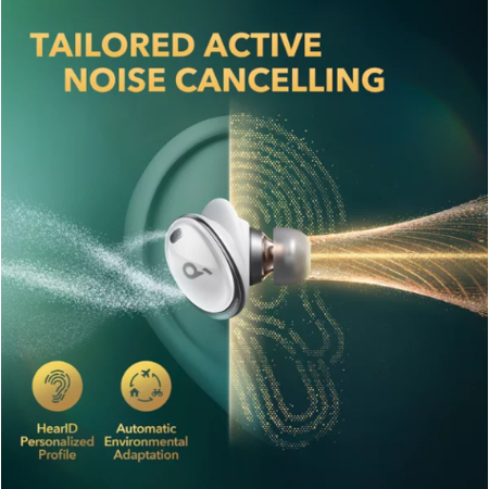 Casti Telefon Anker Soundcore Liberty 3 Pro Noise Cancelling True Wireless Hi-Res Alb